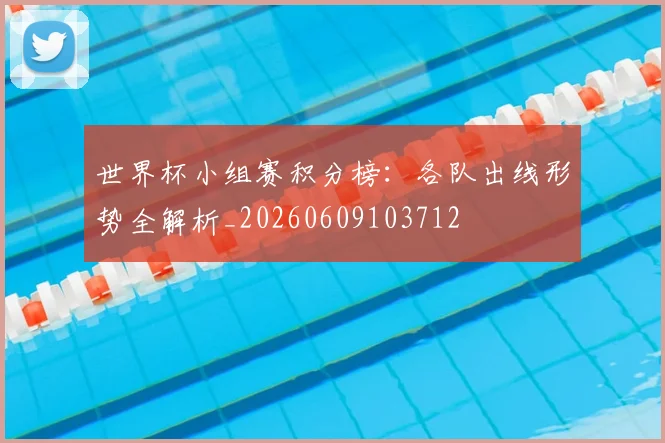 世界杯小组赛积分榜:各队出线形势全解析_20260609103712